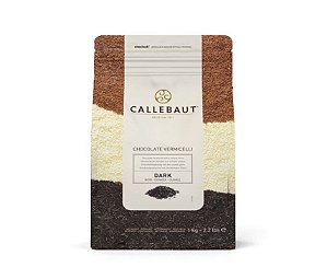 Chocolate Belga Callebaut - Granulado Amargo - Vermicelli - CHK-D-E2-U68 - 1 kg - Rizzo