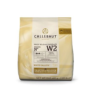 Chocolate Belga Callebaut - Gotas Branco - W2-BR-D94 - 400g - Rizzo