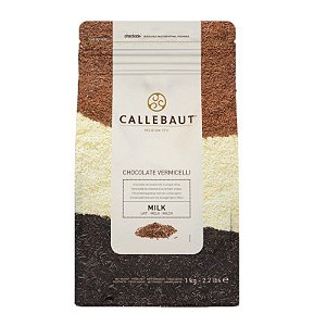 Chocolate Belga Callebaut - Granulado Ao Leite - Vermicelli - 1 kg - Rizzo Confeitaria