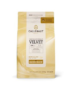 Chocolate Belga Callebaut - Velvet Branco - W3-BR-25A - 2 kg - Rizzo