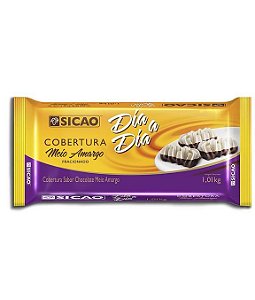 Chocolate Sicao Callebaut - Cobertura Meio Amargo - Dia a Dia - 1 kg - Rizzo