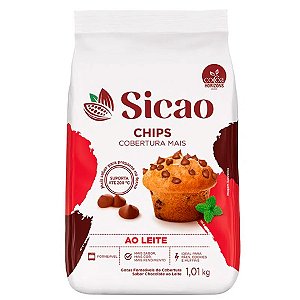 Cobertura Mais Chips Ao Leite - 1,01 kg  - 1 unidade - Sicao - Rizzo