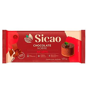 Chocolate Nobre Ao Leite - Barra - 1,01 kg  - 1 unidade - Sicao - Rizzo