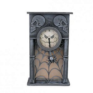 Enfeite Decorativo Halloween - Relógio Assombrado - Som, Luz e Movimento - 01 unidade - Cromus -  Rizzo Embalagens