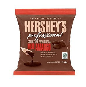 Chocolate Hershey's Profissional - Gotas Meio Amargo Fracionado - 1,01kg - Rizzo