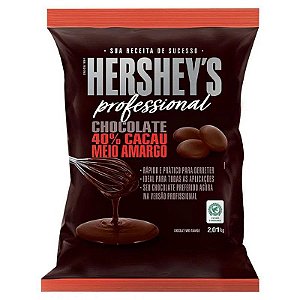 Chocolate Hershey's Profissional - Gotas Meio Amargo 40% - 2,01kg - Rizzo