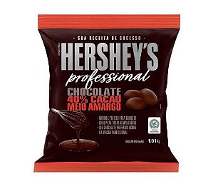 Chocolate Hershey's Profissional - Gotas Meio Amargo 40% - 1,01kg - Rizzo