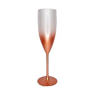 Taça Champagne Degrade Rose Gold - 01 Unidade - Rizzo Embalagens