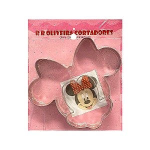 Cortador - Face Minnie Mouse G - Ref 513 - 1 UN - R R Cortadores - Rizzo Embalagens