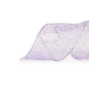 Fita Decorativa Natal Glitter Roxo 6,3cmx9,14m - 1 Unidade - Cromus - Rizzo Embalagens