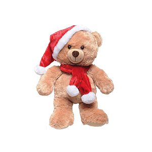 Urso Vermelho 40cm - 01 unidade Cromus Natal - Rizzo Embalagens