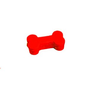 Caixinha Lembrancinha - Ossinho - Vermelho - 8cm - 6 UN - Rizzo