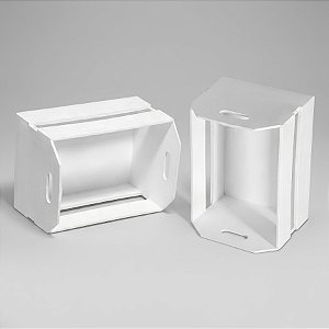 Mini Caixote - Branco - 12x7cm - 1 UN - Rizzo