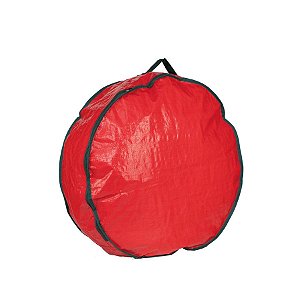 Bolsa para Guirlanda de 80x18cm com Alça Vermelho 01 unidade Cromus Natal Rizzo Embalagens