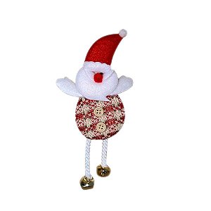 Enfeite de Natal para Pendurar de Tecido 18cm - Papai Noel - 01 Unidade - Rizzo