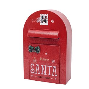 Caixa de Correio Letters To Santa Vermelho, Branco e Verde 01 Unidade Natal Cromus Rizzo Embalagens