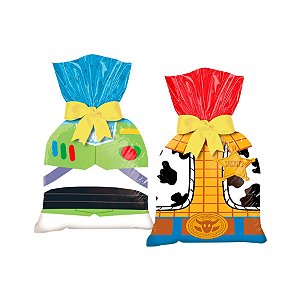 Sacola Plástica Festa Toy Story 4 - 12 Unidades Regina Rizzo Embalagens
