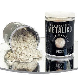 Pó Decorativo Glitter Metálico Pisca Para Alimentos 5g - 01 Unidade - Sonho Fino - Rizzo