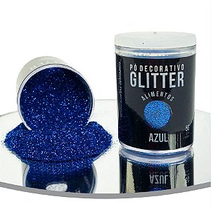 Pó Decorativo Glitter Azul Para Alimentos 5g - 01 Unidade - Sonho Fino - Rizzo
