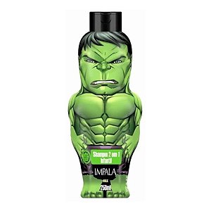 Shampoo Infantil - 2 em 1 - Hulk - Impala - 250ml - 1 Un - Rizzo