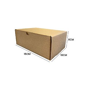 Caixa de Papelão Montável Para Correio - 15x10x6cm - CV00 - 01 UN - Rizzo