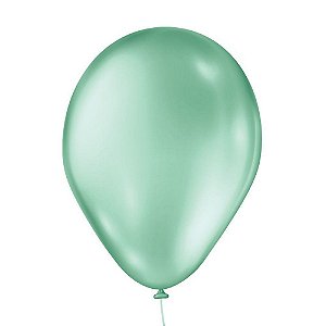 Balão de Festa Látex Perolado - Verde - 25 Unidades - Balões São Roque - Rizzo Balões