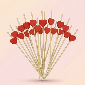 Palito Decorativo - Petiscos - Coração - 20 UN - Rizzo