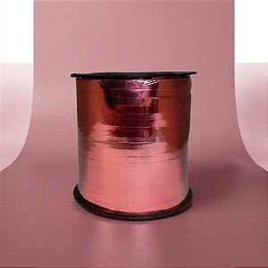 Fitilho Decorativo - Metalizado - Rose - 200m - 01 UN - Rizzo