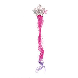 Acessório Carnaval - Enfeite de Cabelo - Mecha Estrela - Pink - 01 UN - Cromus - Rizzo