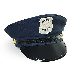 Chapéu Carnaval - Policial - Azul - 01 UN - Cromus - Rizzo