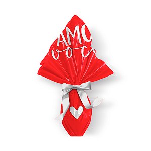 Saco Express 37,5x37,5cm para Ovos Coração de 250g a 350g - Tanto Amor - 5 unidades - Cromus Páscoa - Rizzo Emba