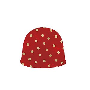 Papel Chumbo 10x9,8cm - Dots Vermelho - 300 folhas - Cromus - Rizzo Embalagens