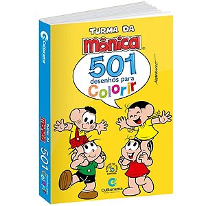 Livro 501 Desenhos para Colorir - Turma Da Monica - 01 UN - Culturama - Rizzo