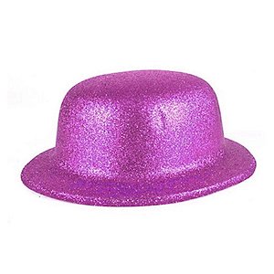 Adereço de Carnaval Chapéu Glitter Coquinho- Rosa - Mod 6529 - 01 unidade - Rizzo