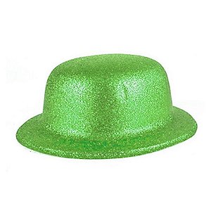 Adereço de Carnaval Chapéu Glitter Coquinho - Verde - Mod 6529 - 01 unidade - Rizzo