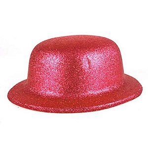 Adereço de Carnaval Chapéu Glitter Coquinho - Vermelho - Mod 6529 - 01 unidade - Rizzo