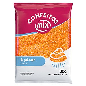 Açúcar Cristal Laranja 80g - 01 unidade - Mix -