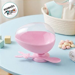 Ovo de Colher 250g/350g - Rosa Candy Color - 01 Unidade - Rizzo