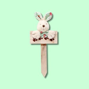 Mini Placa Patinhas Coelho de Páscoa Verde - Cromus - 01 un - Rizzo