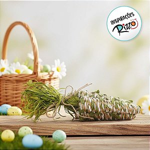 Trio de Cenouras de Linha Rústica Com Folhas - Cromus - 01 un - Rizzo