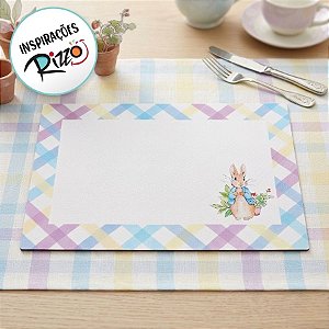 Jogo Americano Retangular - Peter Rabbit - 01 unidade - Cromus Páscoa - Rizzo