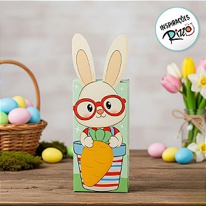 Caixa Orelha 8 Cavidades Coelhinho Surpresa - 5 unidades - Decora Festas Ltda - Rizzo Embalagens