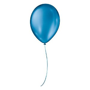 Balão de Festa Cintilante - Azul - 25 Unidades - São Roque - Rizzo Embalagens