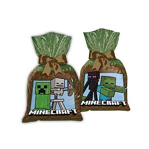Sacola Surpresa Minecraft - 1 unidade - Regina - Rizzo Embalagens