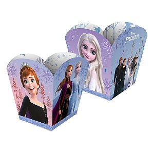 Cachepot Papel Disney Frozen 04 Unidades - Regina - Rizzo