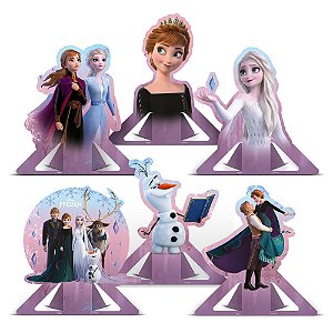 Decoracao De Mesa Disney Frozen 06 Unidades - Regina - Rizzo