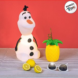 Luminária Olaf - Frozen - 39,5cm - 01 Unidade - Disney Original - Usare