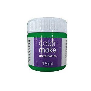 Tinta Facial Líquida Verde 15 mL - 1 unidade - ColorMake - Rizzo