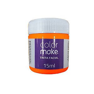 Tinta Facial Líquida Laranja 15 mL - 1 unidade - ColorMake - Rizzo