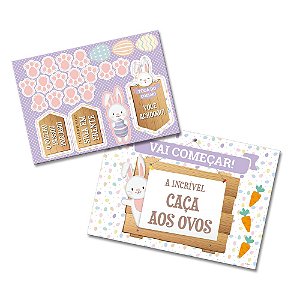 Kit Decorativo Caça aos Ovos - 1 Unidade - Festcolor - Rizzo Embalagens